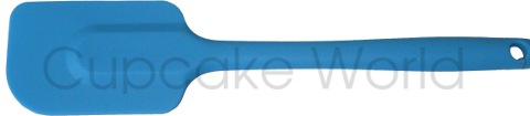 NEW! DLINE BRIGHT SILICONE 1-PIECE SPATULA SCRAPER BLUE